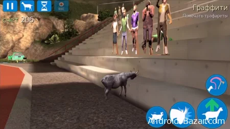 Скачать взломанную игру Симулятор Козла мод всё открыто