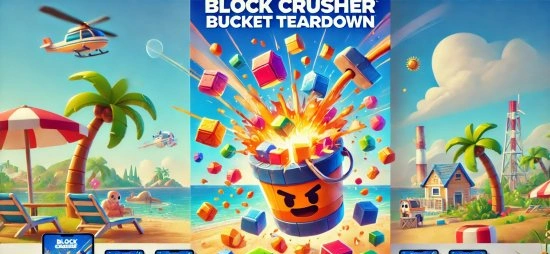 Block Crusher: Bucket Teardown - взломанная версия с бесконечными деньгами