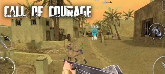 Call Of Courage: WW2 Shooting - взломанная версия с тупыми врагами