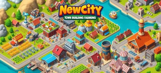 Мод NewCity: Town Building Farming с бесконечными деньгами