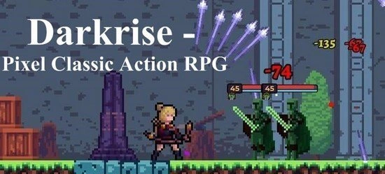 Darkrise - Pixel Classic Action RPG взлом на Андроид