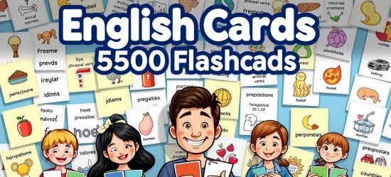 English Cards: 5500 Flashcards - взломанная версия с полным доступом