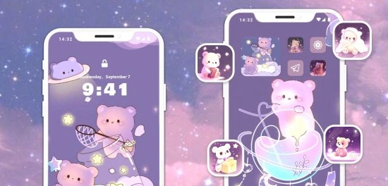 Взломанный Glitter Wallpaper: Блестящие темы и иконки с полным доступом