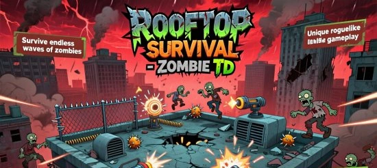 Rooftop Survival - Zombie TD мод версия с безграничными ресурсами