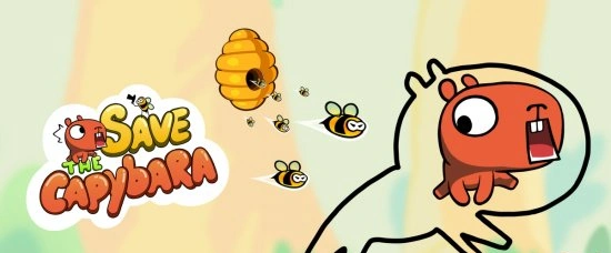 Save the Capybara - спаси капибару от пчелиного роя
