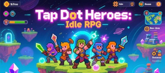Tap Dot Heroes: Idle RPG - модифицированная версия с безлимитными ресурсами