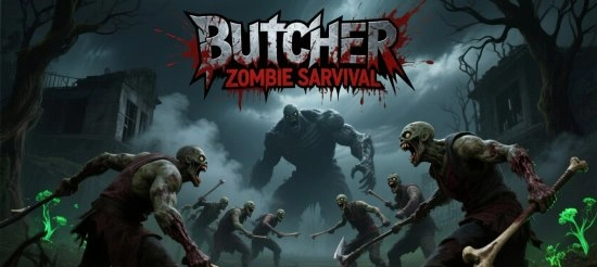 Взломанная версия Butcher Zombie Survival: выживание в мрачном мире зомби